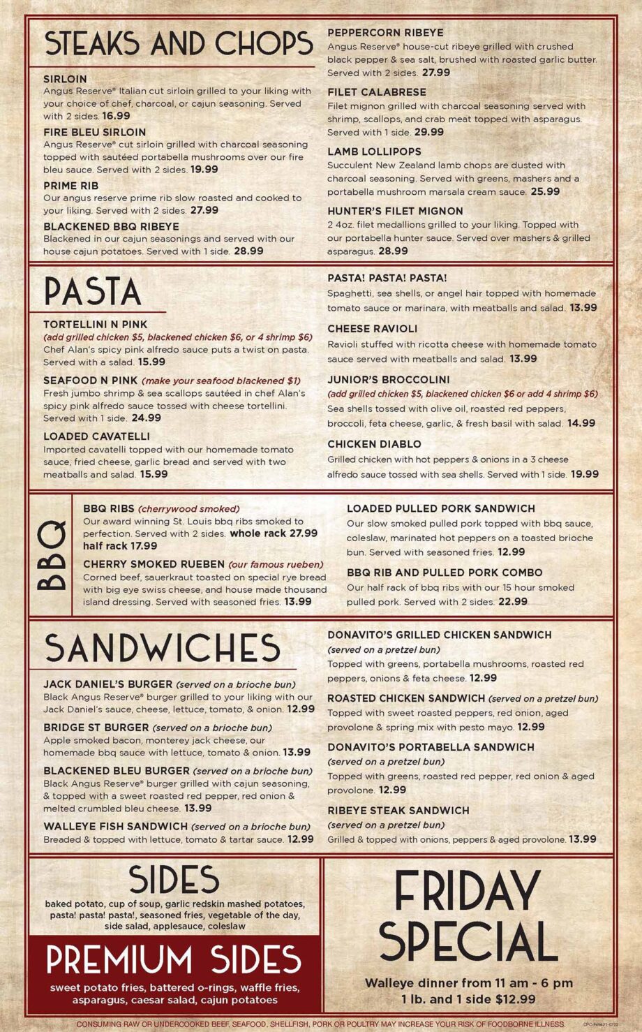 Menu Donavitos