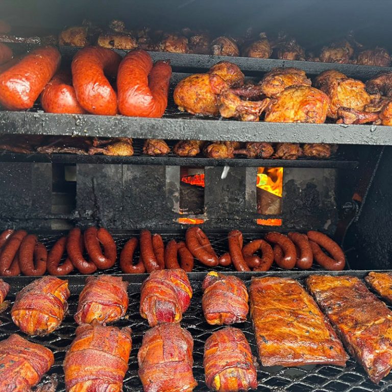 Meat on Smoker