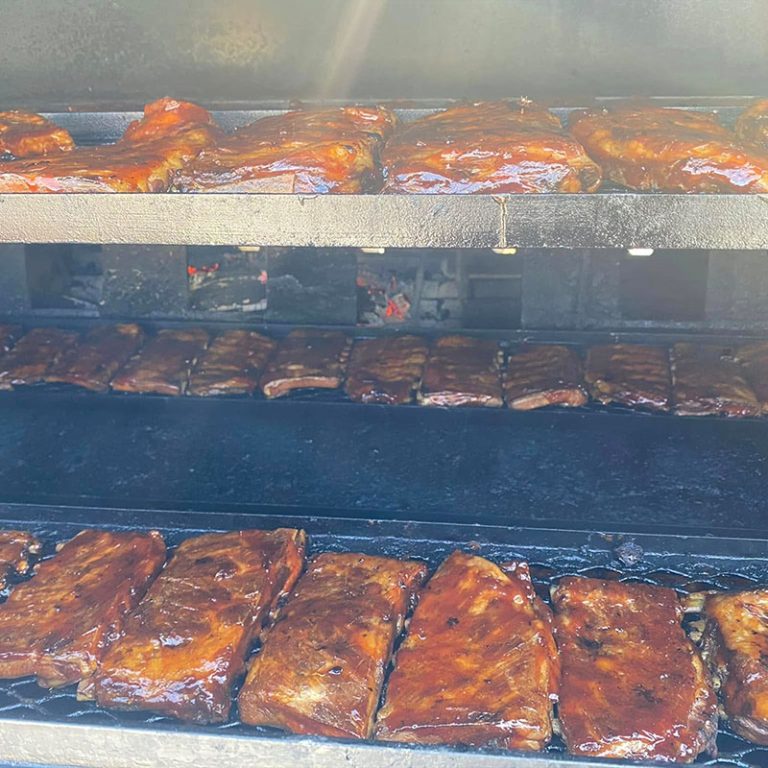 Ribs on Smoker 2